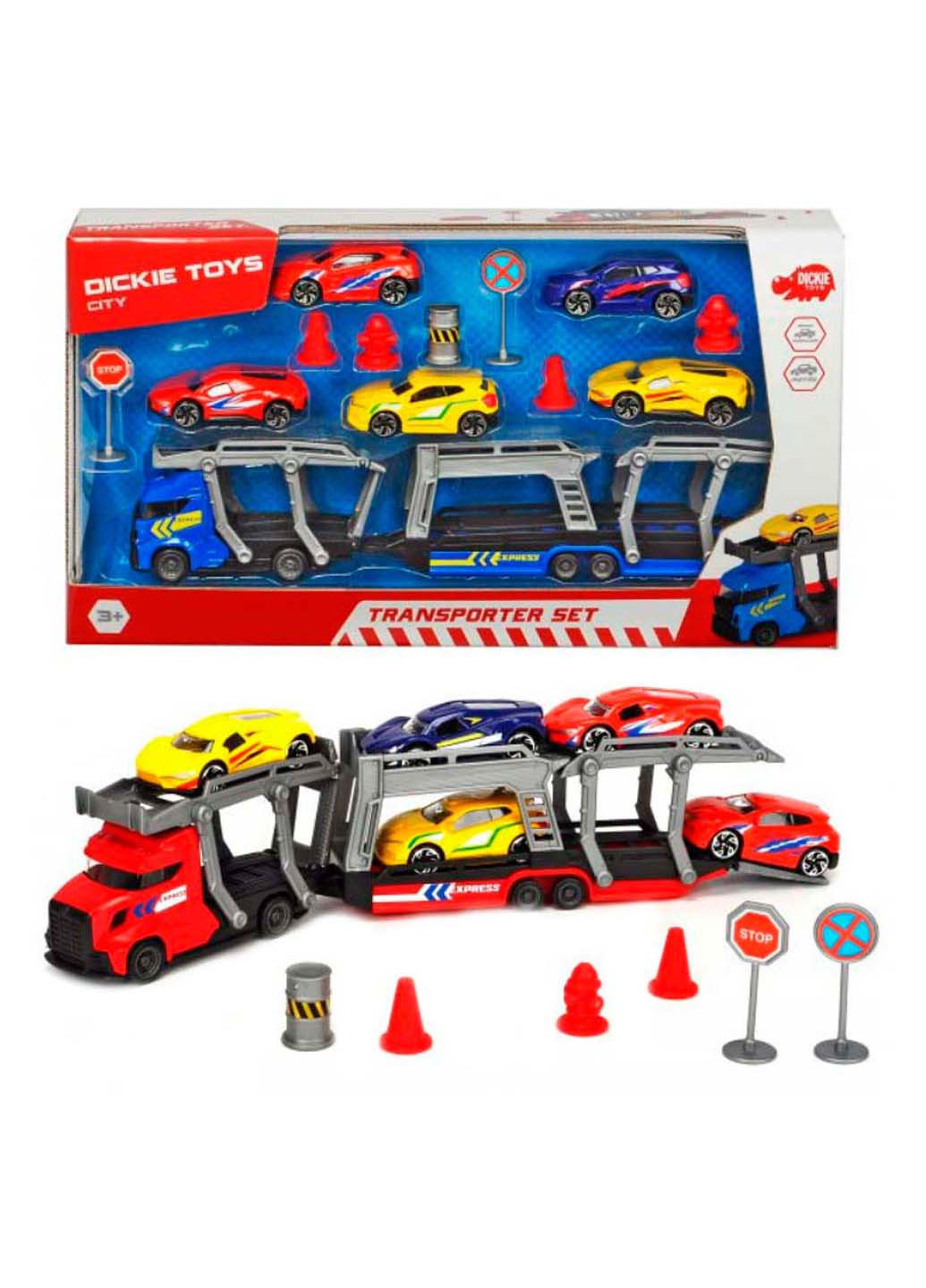 Игрушечный набор Транспортер и 5 машинок Dickie toys (258843013)