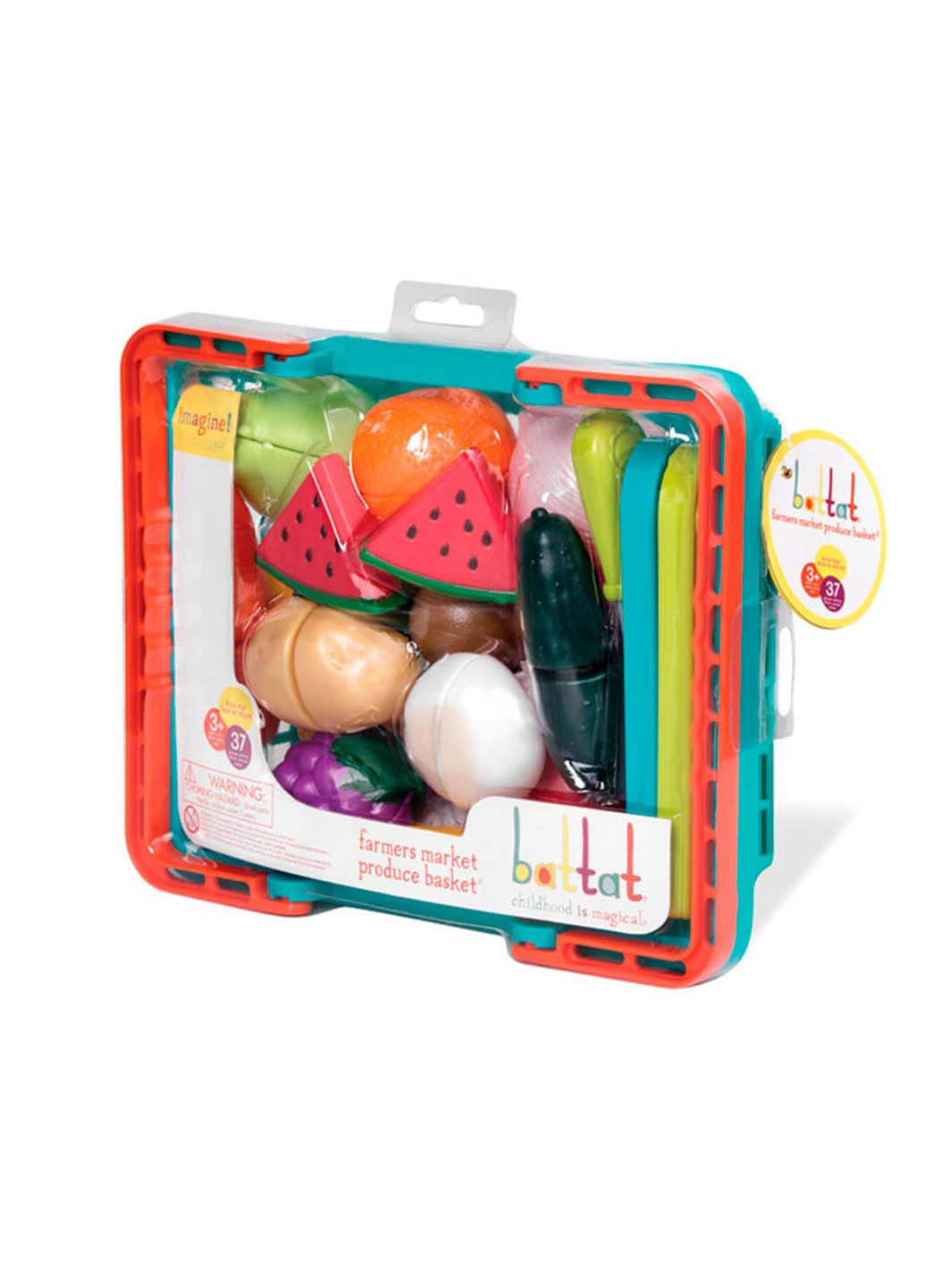 Детский набор игровой Lite Овощи-фрукты в корзинке Battat Lite (258842861)