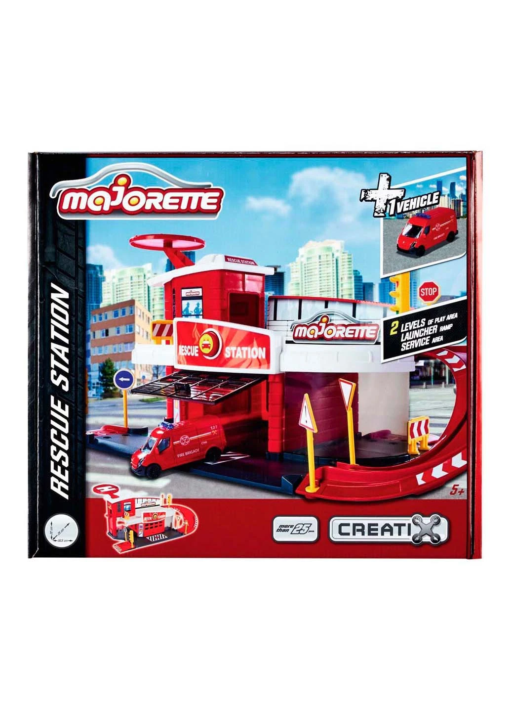 Игровой набор Creatix Пожарная станция 50,5 х 25,5 х 22 см Majorette (258842804)