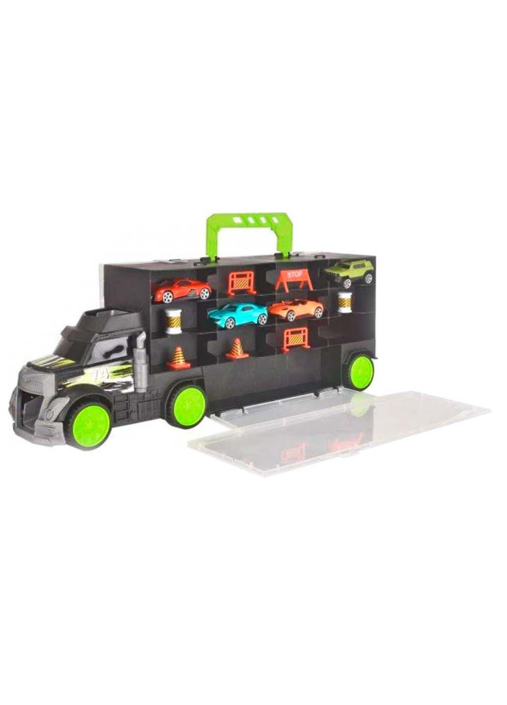 Іграшковий набір Вантажоперевізник 43 см з 4 машинками та ручкою Dickie toys (258842982)