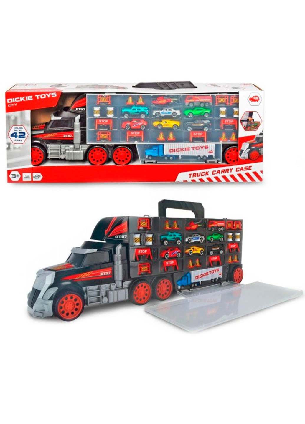 Іграшковий набір Вантажоперевізник 62 см з 7 машинками та ручкою Dickie toys (258842986)