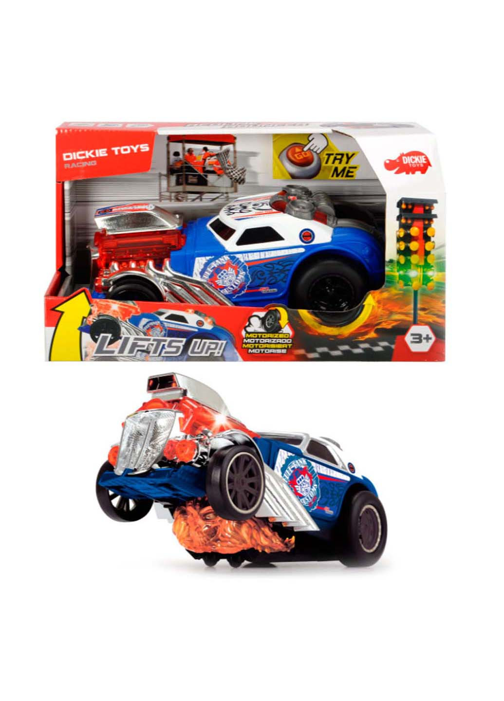 Іграшкова машинка Leap out of the flame їздить на задніх колесах Dickie toys (258842946)