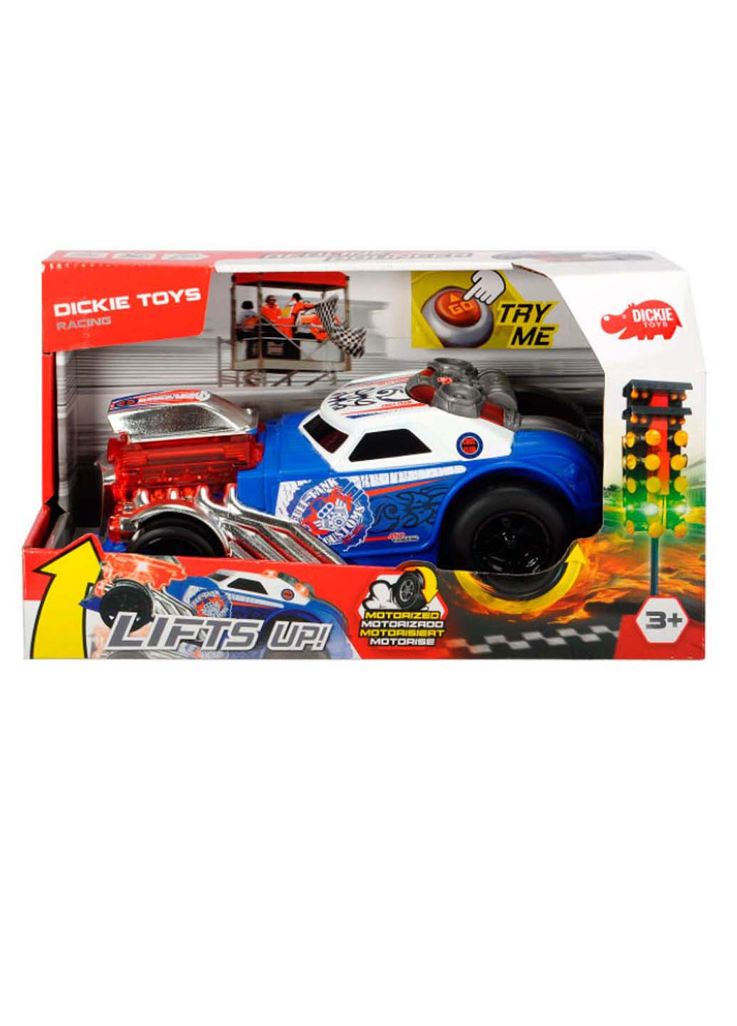 Игрушечная машинка Leap out of the flame ездит на задних колесах Dickie toys (258842946)