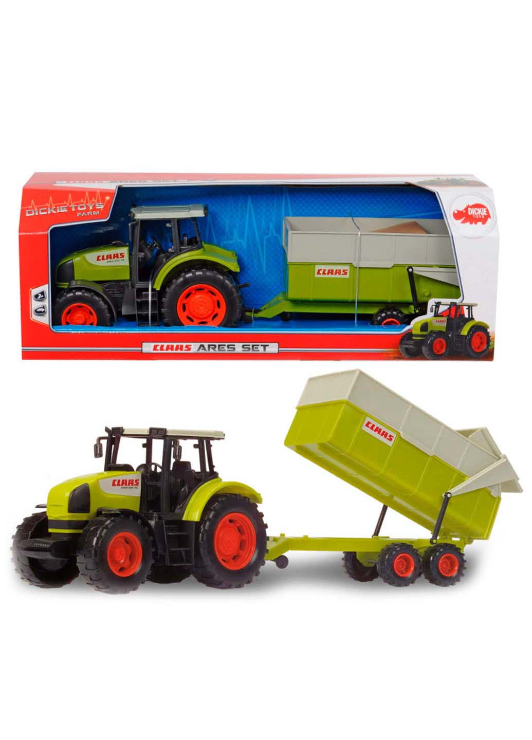 Детский трактор с прицепом Клаас 57 см Dickie toys (258842983)