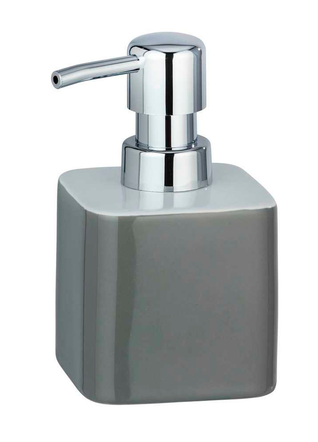 Дозатор для мыла, 270 мл, 7,5 x 13 x 8,5 см, керамика, серый Wenko elmo (258849296)