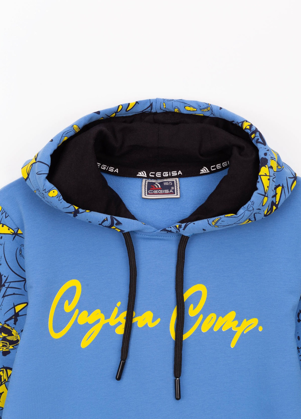 Cegisa свитшот голубой повседневный