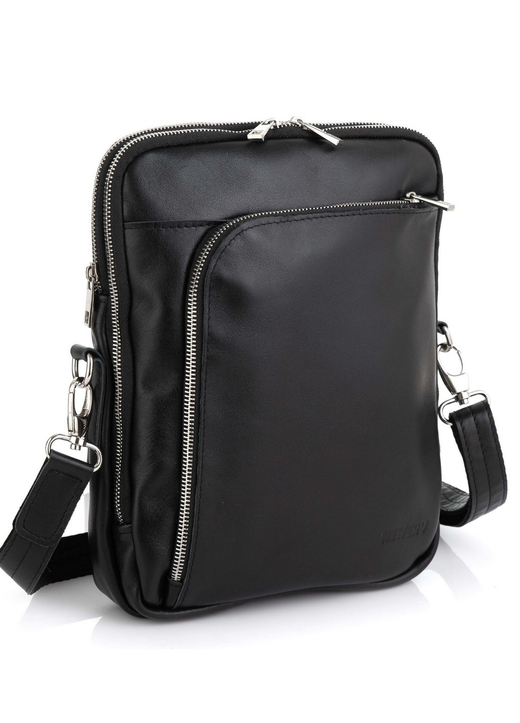 Мужская кожаная сумка через плечо 28х23х3,5 см Newery (258844991)