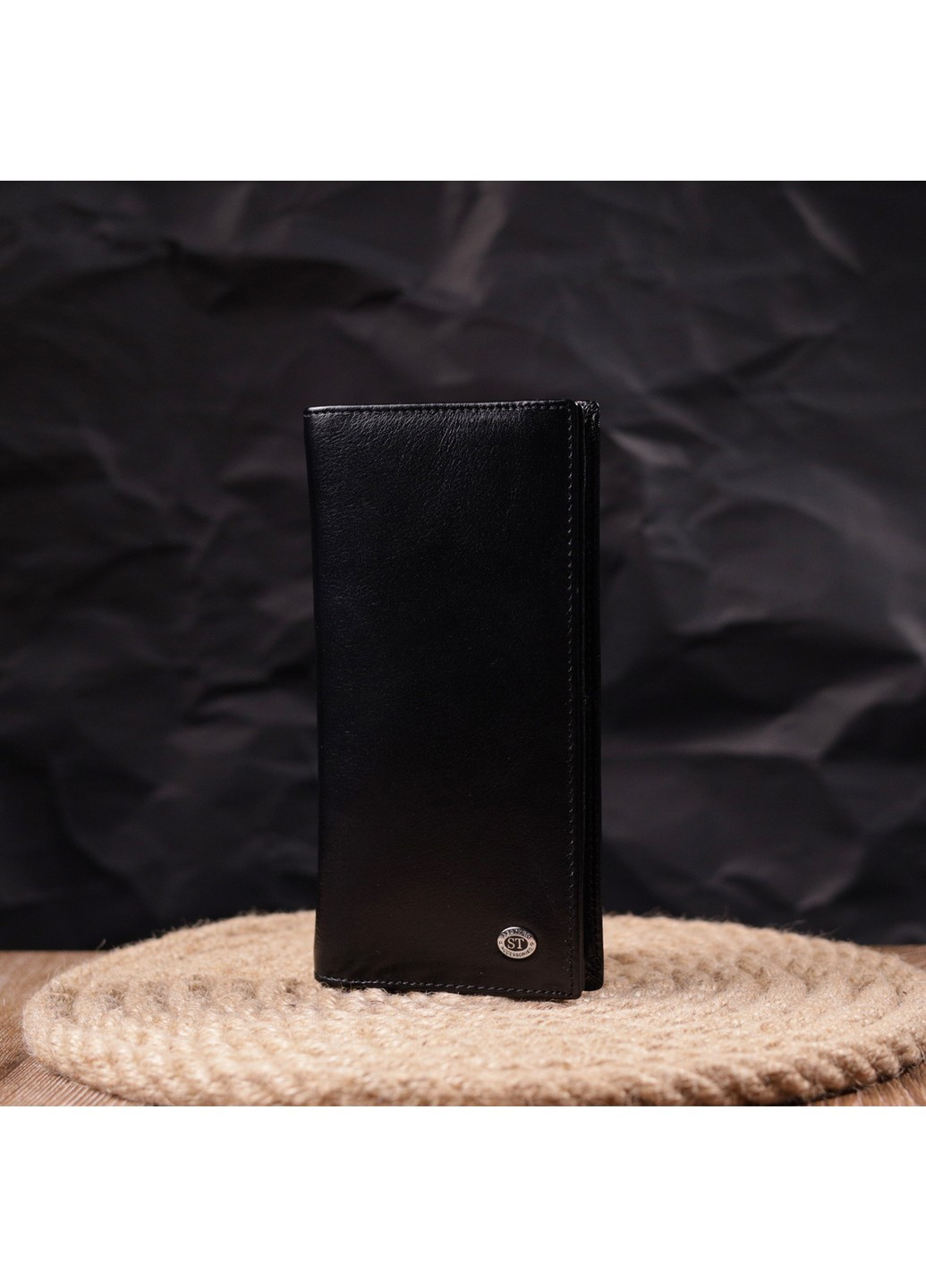 Бумажник мужской кожаный 9х18,5х2 см st leather (258885102)