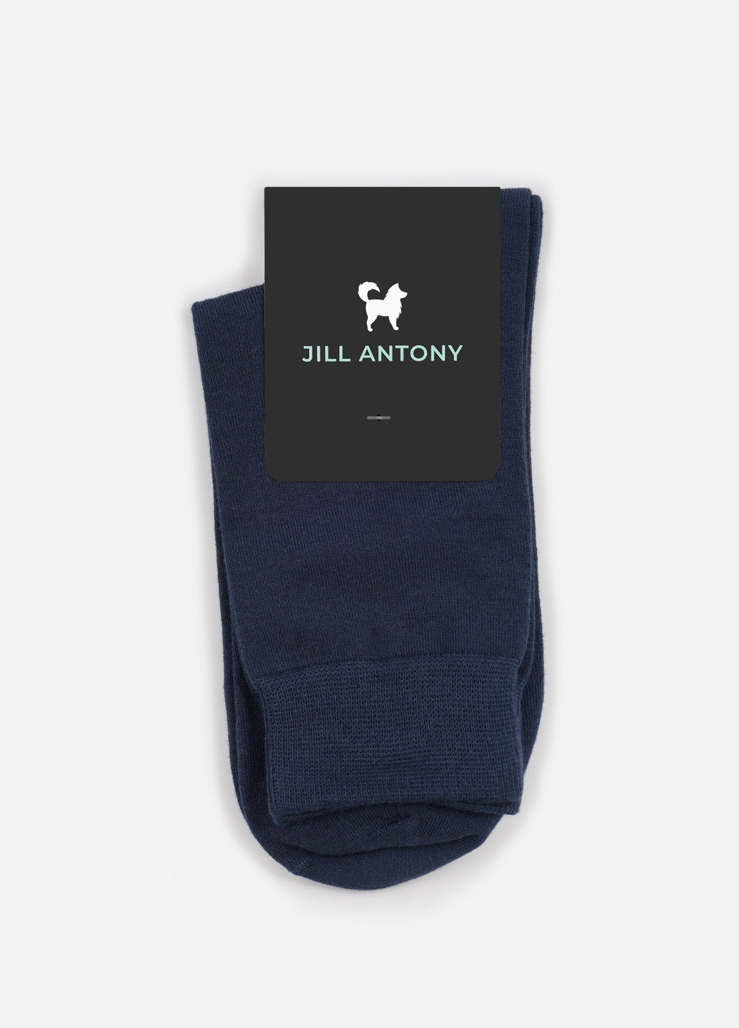 Сині набір шкарпеток 3 пари високі однотонні класичні безшовні дихаючі якісні organic cotton носки 39-41 men's JILL ANTONY однотонні (258883906)