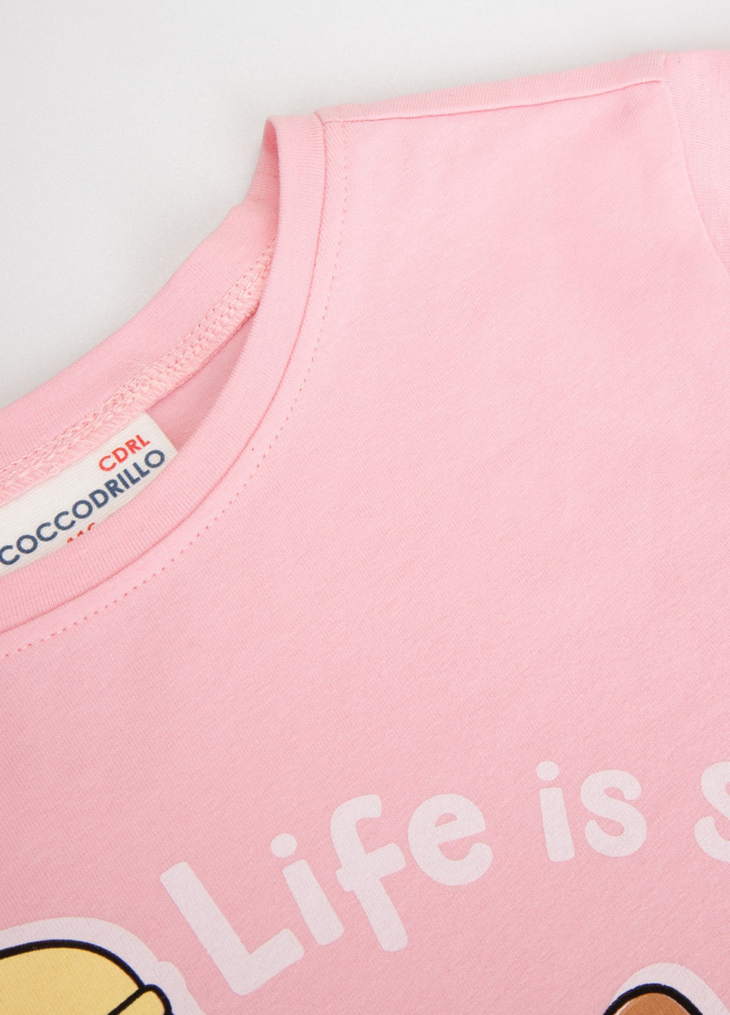 Світло-рожева футболка Coccodrillo