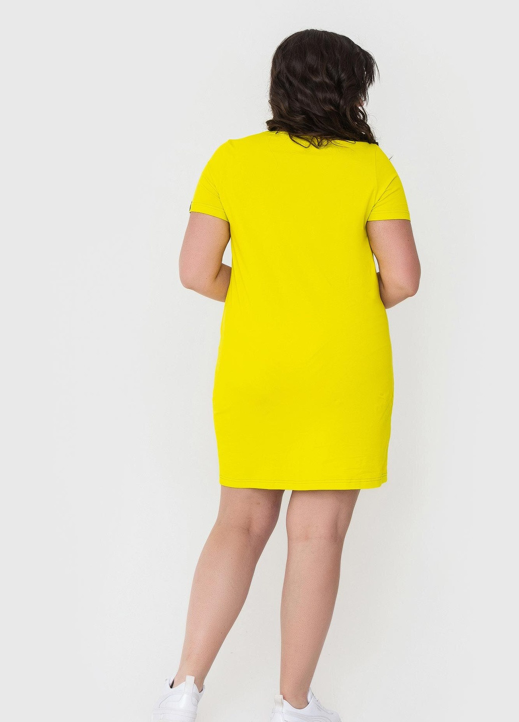 Жовтий кежуал сукня warm Garne однотонна