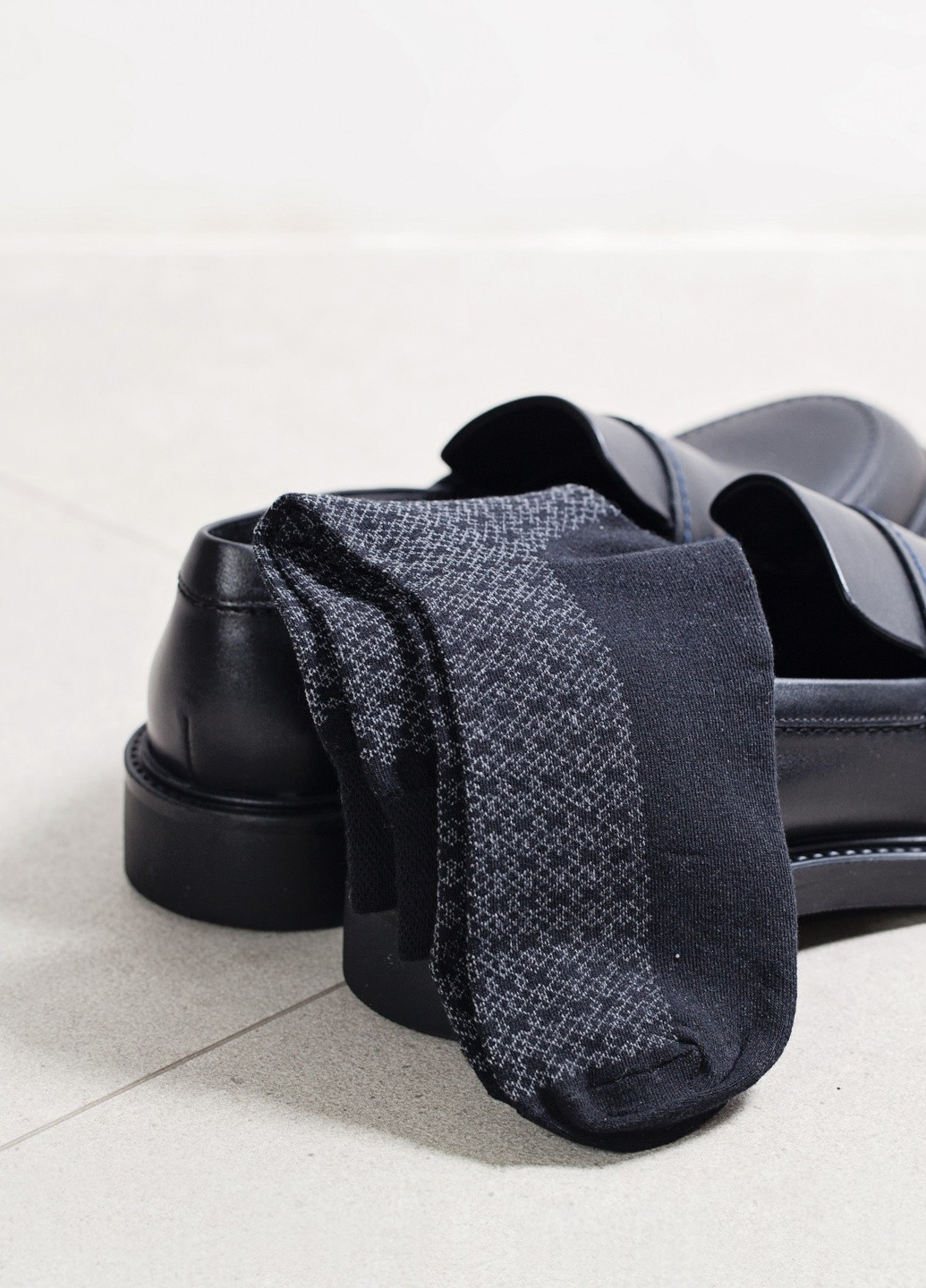 Шкарпетки з принтом клітинка високі безшовні дихаючі якісні ORGANIC cotton чорні носки 39-41 men's арт. 31015 JILL ANTONY (258959254)