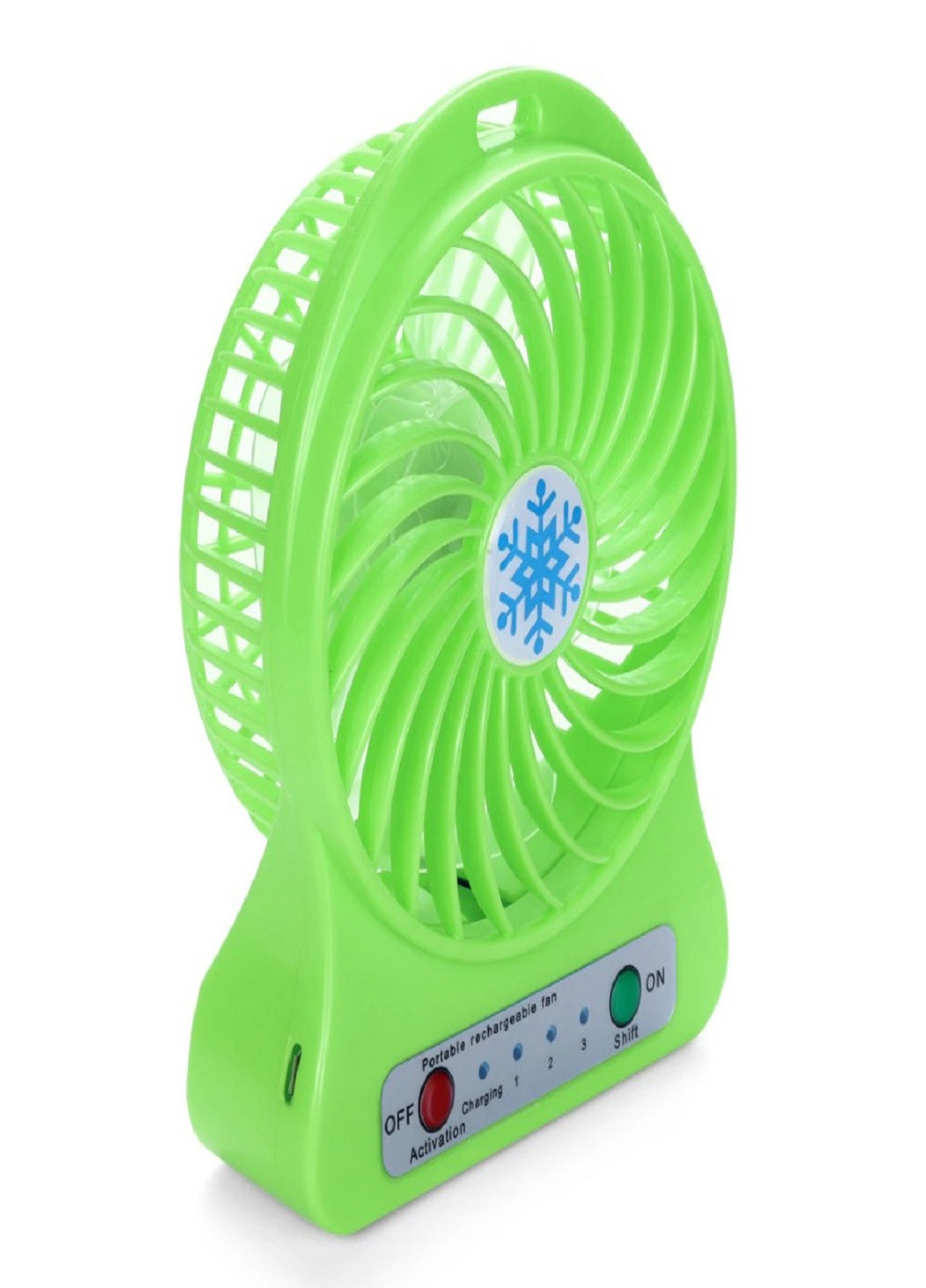 Универсальный портативный ручной вентилятор с аккумулятором настольный Mini Fan Зеленый VTech (258925254)