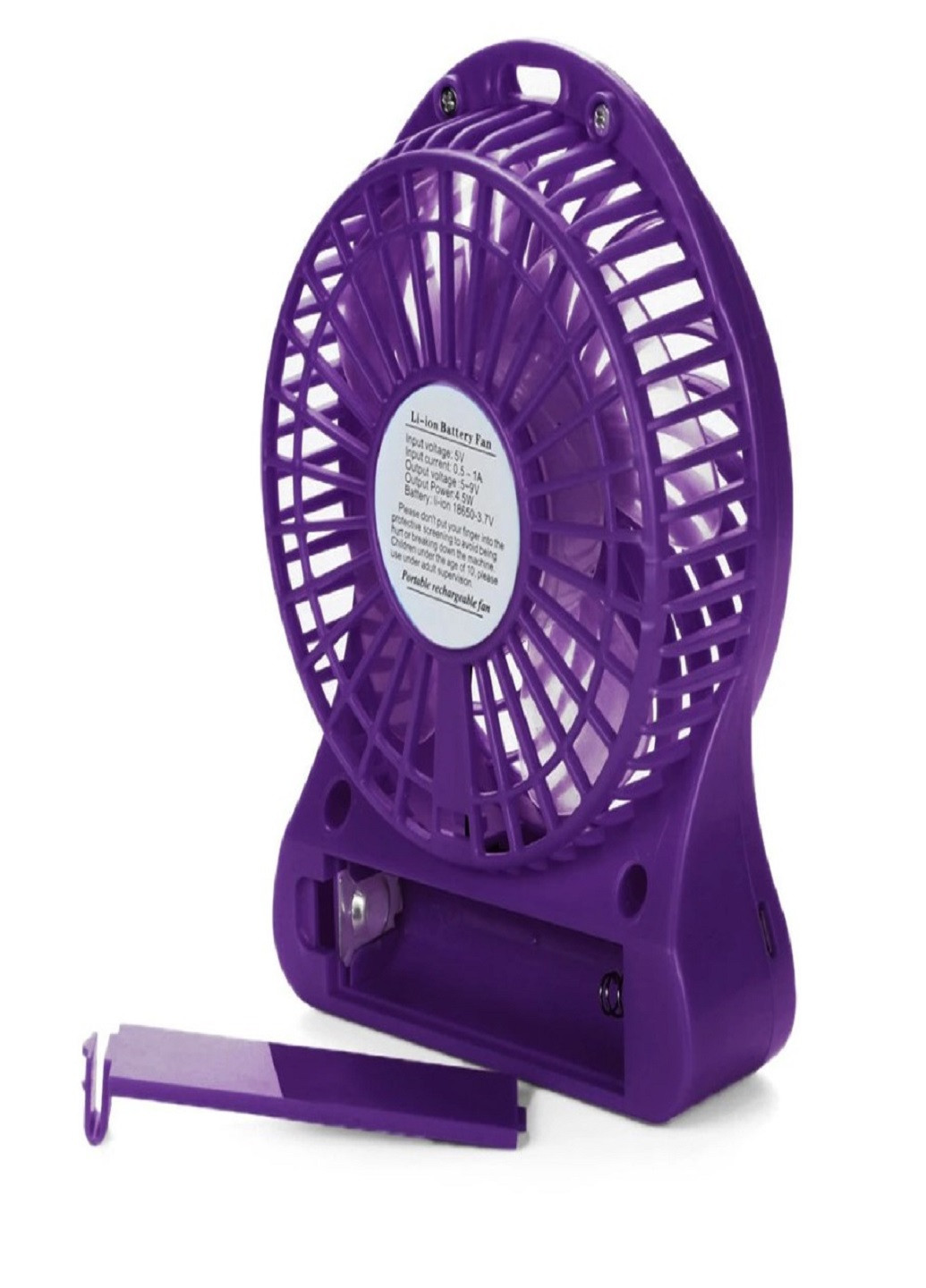 Универсальный портативный ручной вентилятор с аккумулятором настольный Mini Fan Фиолетовый VTech (258925256)
