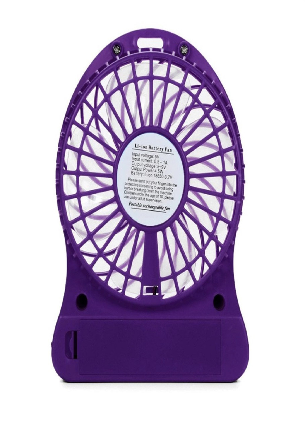 Универсальный портативный ручной вентилятор с аккумулятором настольный Mini Fan Фиолетовый VTech (258925256)