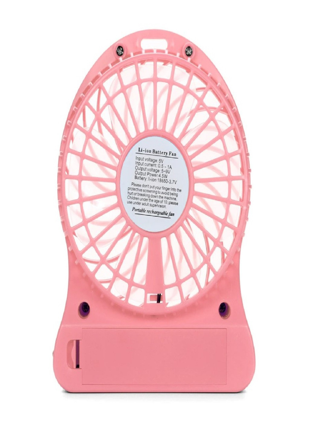Универсальный портативный ручной вентилятор с аккумулятором настольный Mini Fan Розовый VTech (258925259)