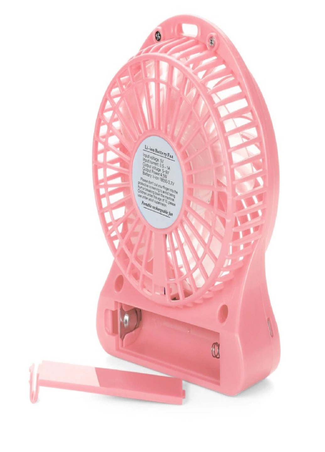Універсальний портативний ручний вентилятор з акумулятором настільний Mini Fan Рожевий VTech (258925259)