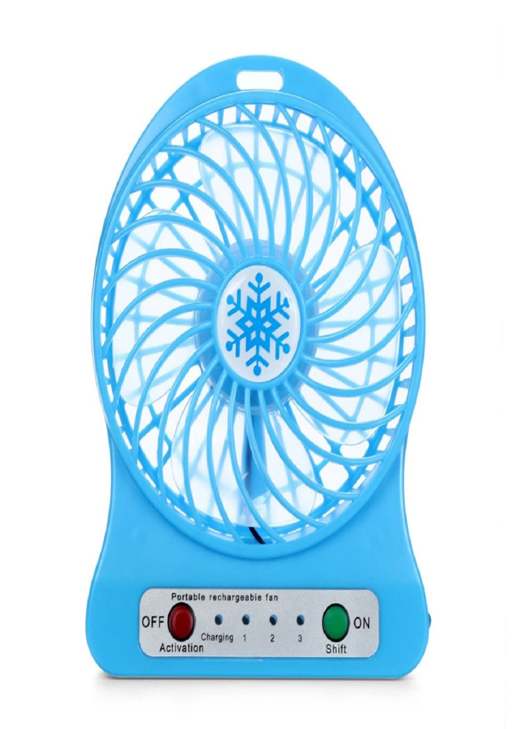 Універсальний портативний ручний вентилятор з акумулятором настільний Mini Fan Синій VTech (258925265)