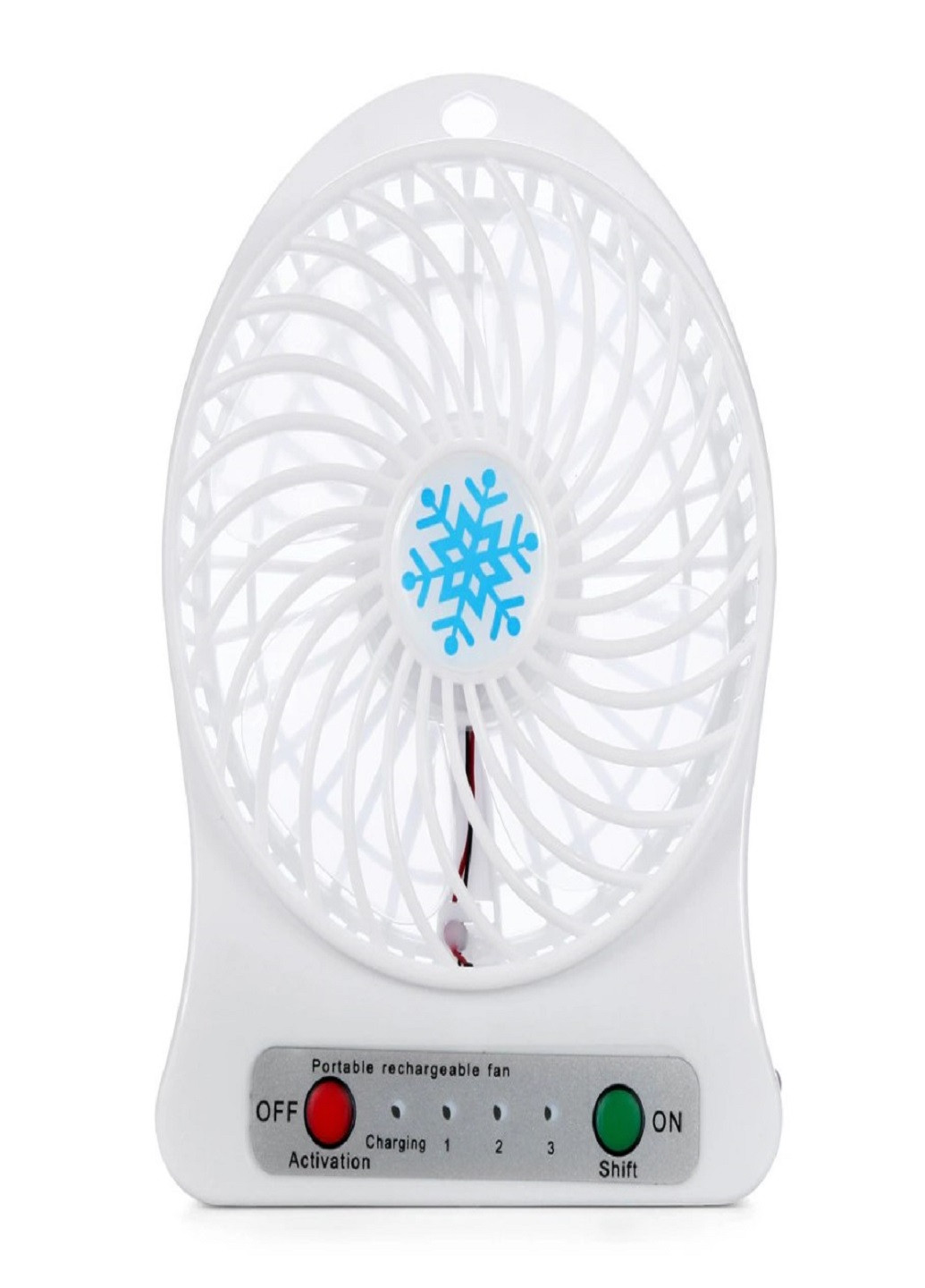 Універсальний портативний ручний вентилятор з акумулятором настільний Mini Fan Білий VTech (258965647)