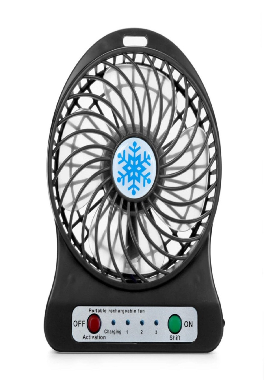 Универсальный портативный ручной вентилятор с аккумулятором настольный Mini Fan Черный VTech (258965641)