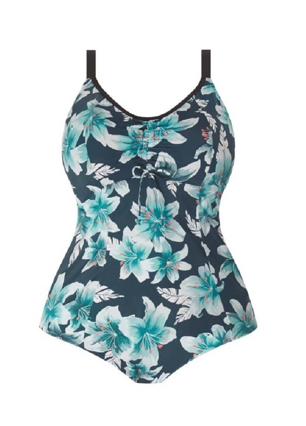 Комбінований купальник суцільний Elomi Island Lily 7220 Petrol