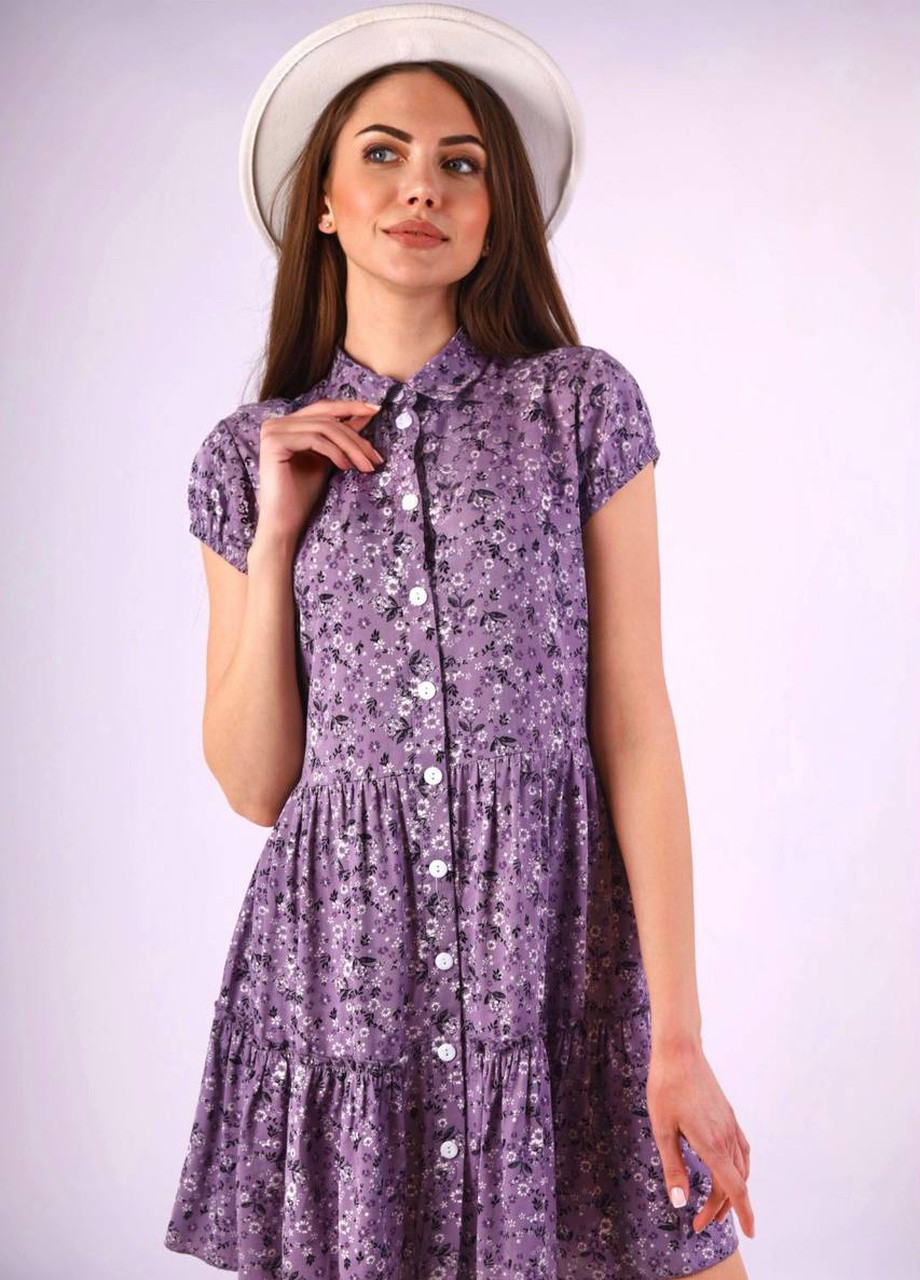 Фиолетовое кэжуал платье Anastasimo