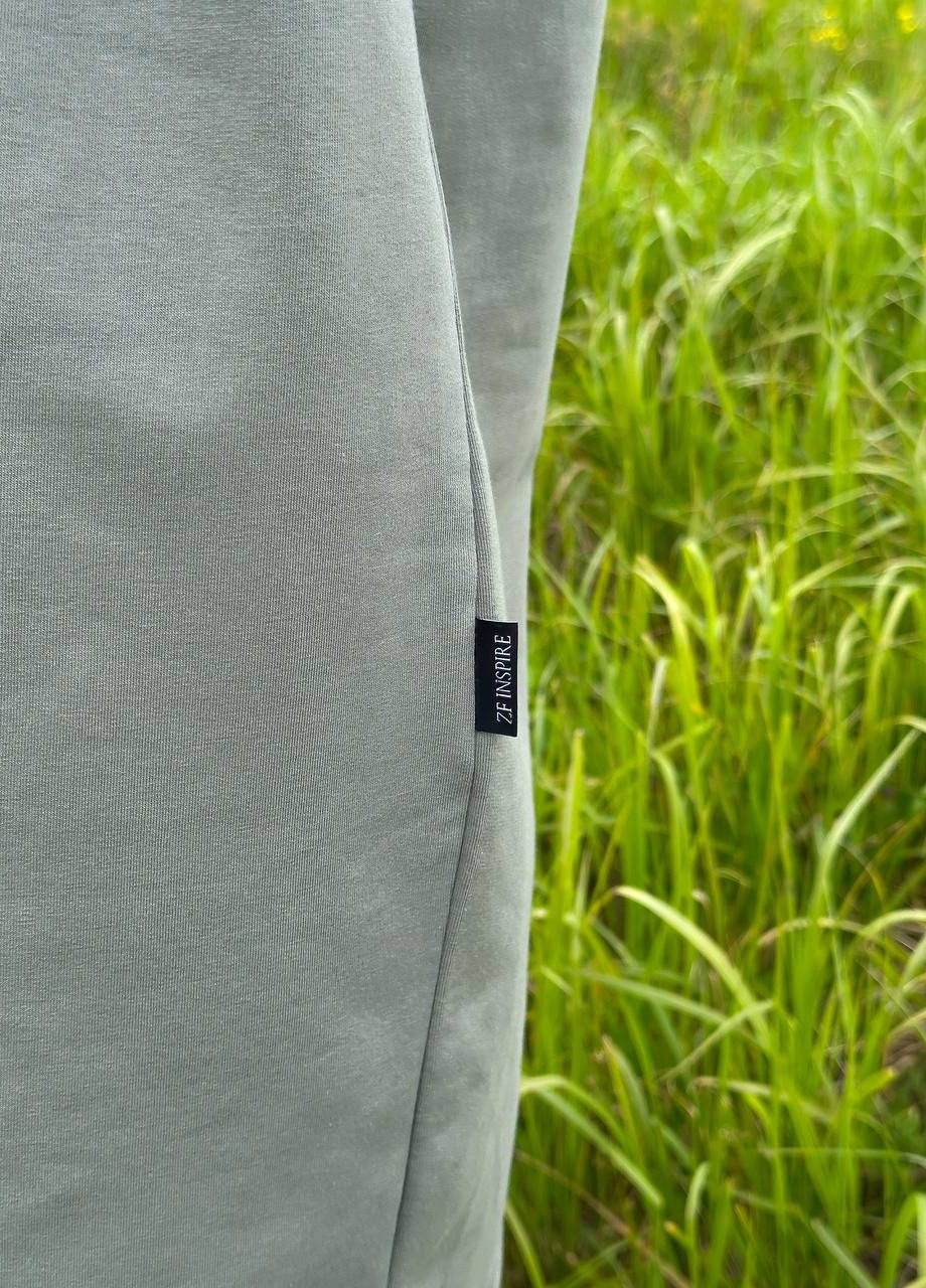 Оливкова (хакі) спортивна спортивна сукня oversize ZF inspire
