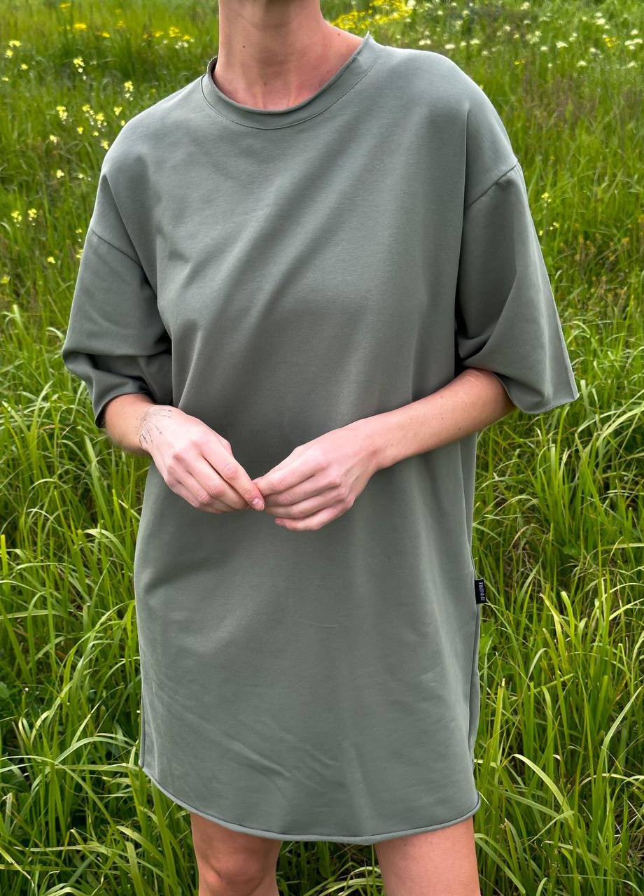 Оливкова (хакі) спортивна спортивна сукня oversize ZF inspire