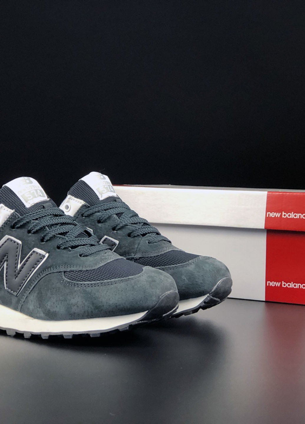 Сірі всесезонні жіночі кросівки репліка 1 в 1 (Copy) New Balance 574 No Brand сірі демісезони (258961801)