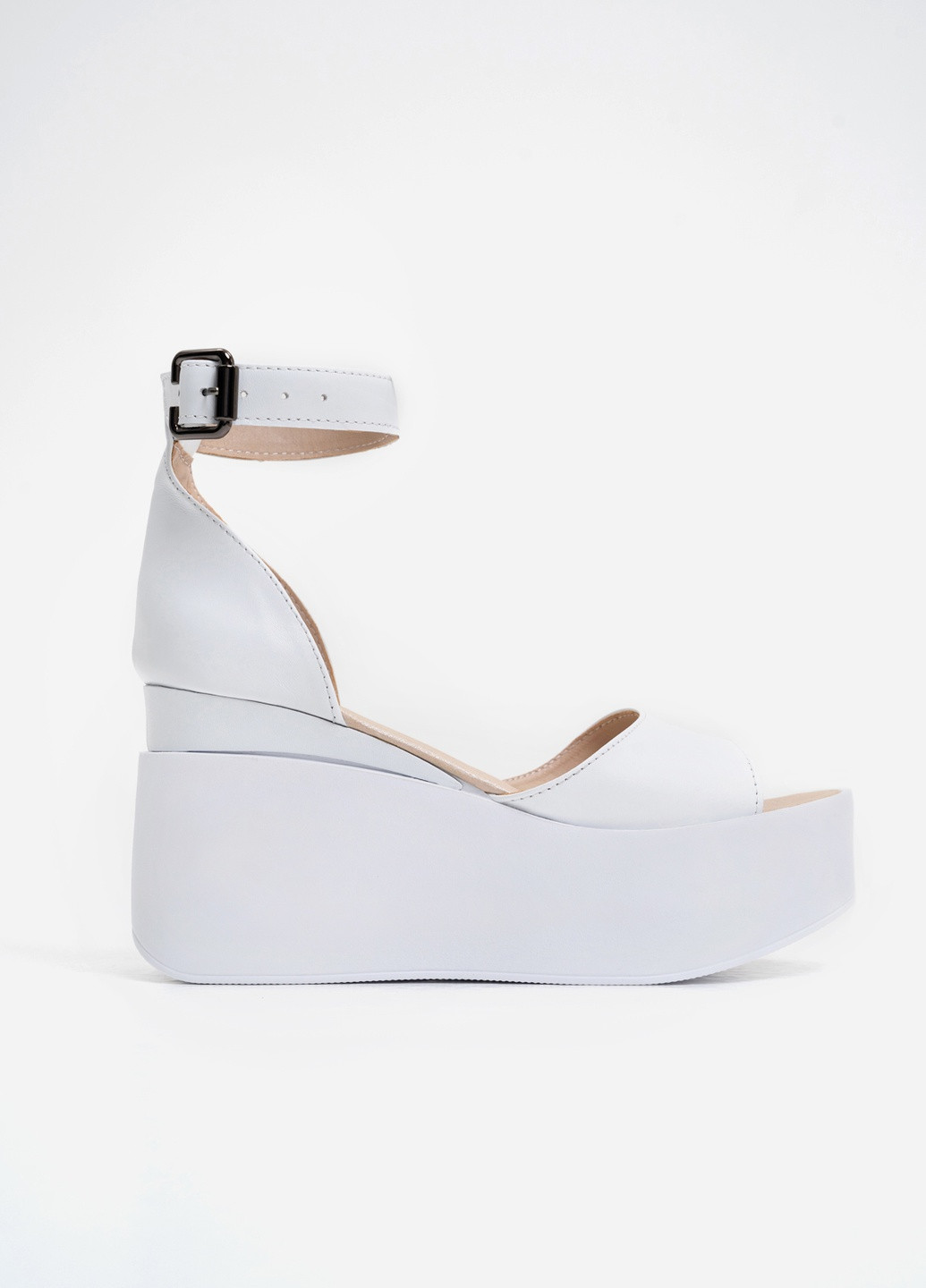 Белые босоножки женские ISSA PLUS с ремешком