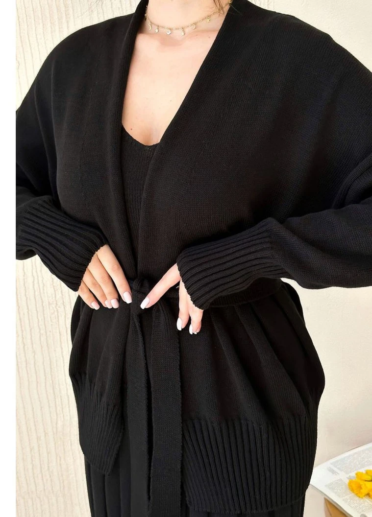 Черный кардиган Art Knit