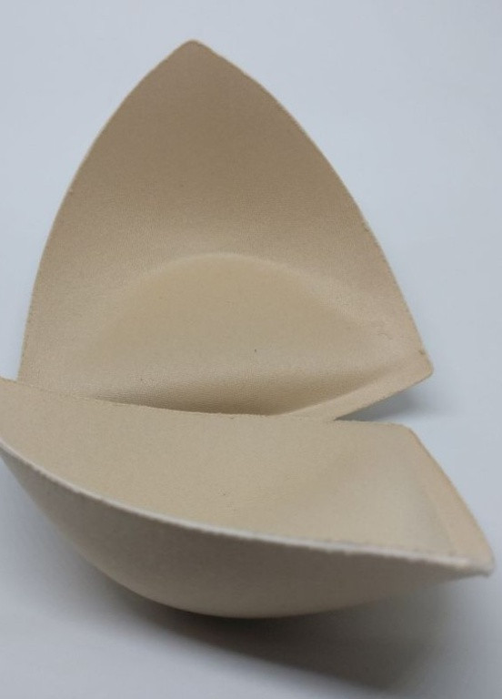 Треугольные чашки для купальника ДВОЙНОЙ ПУШ АП 2см бежевые беж для маленькой груди АВ PUSH UP 2D треугольники Po Fanu (258985572)
