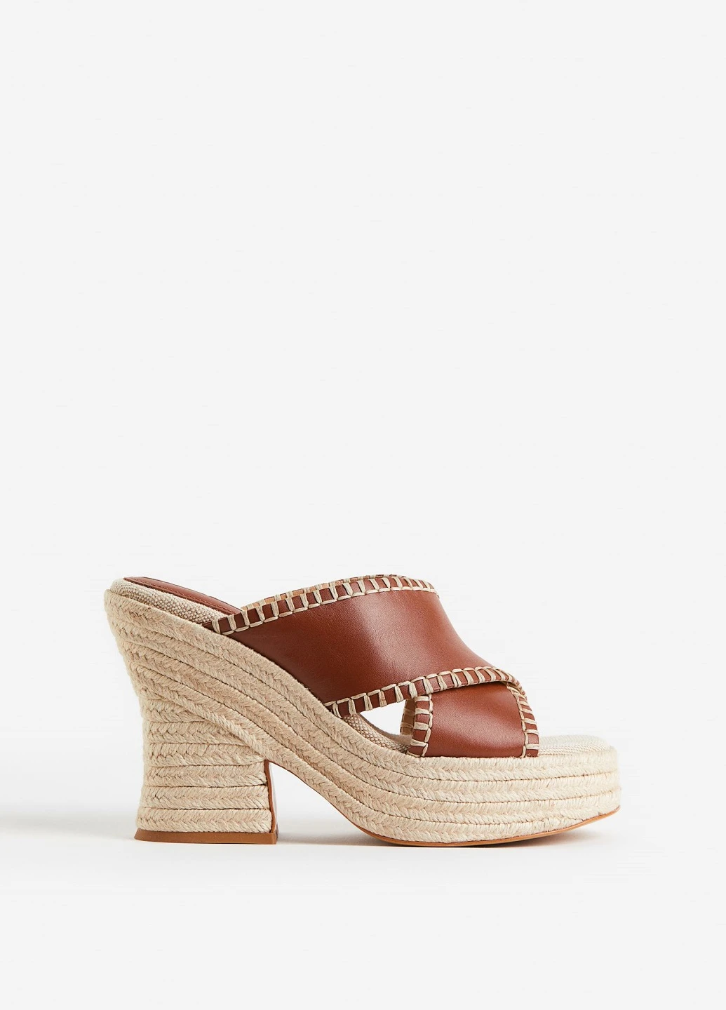 Коричневые эспадрильи H&M однотонный (258985498)