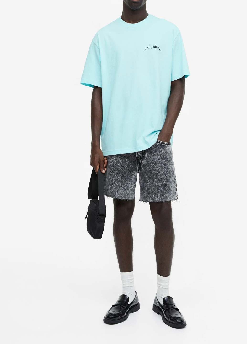 Бирюзовая футболка H&M