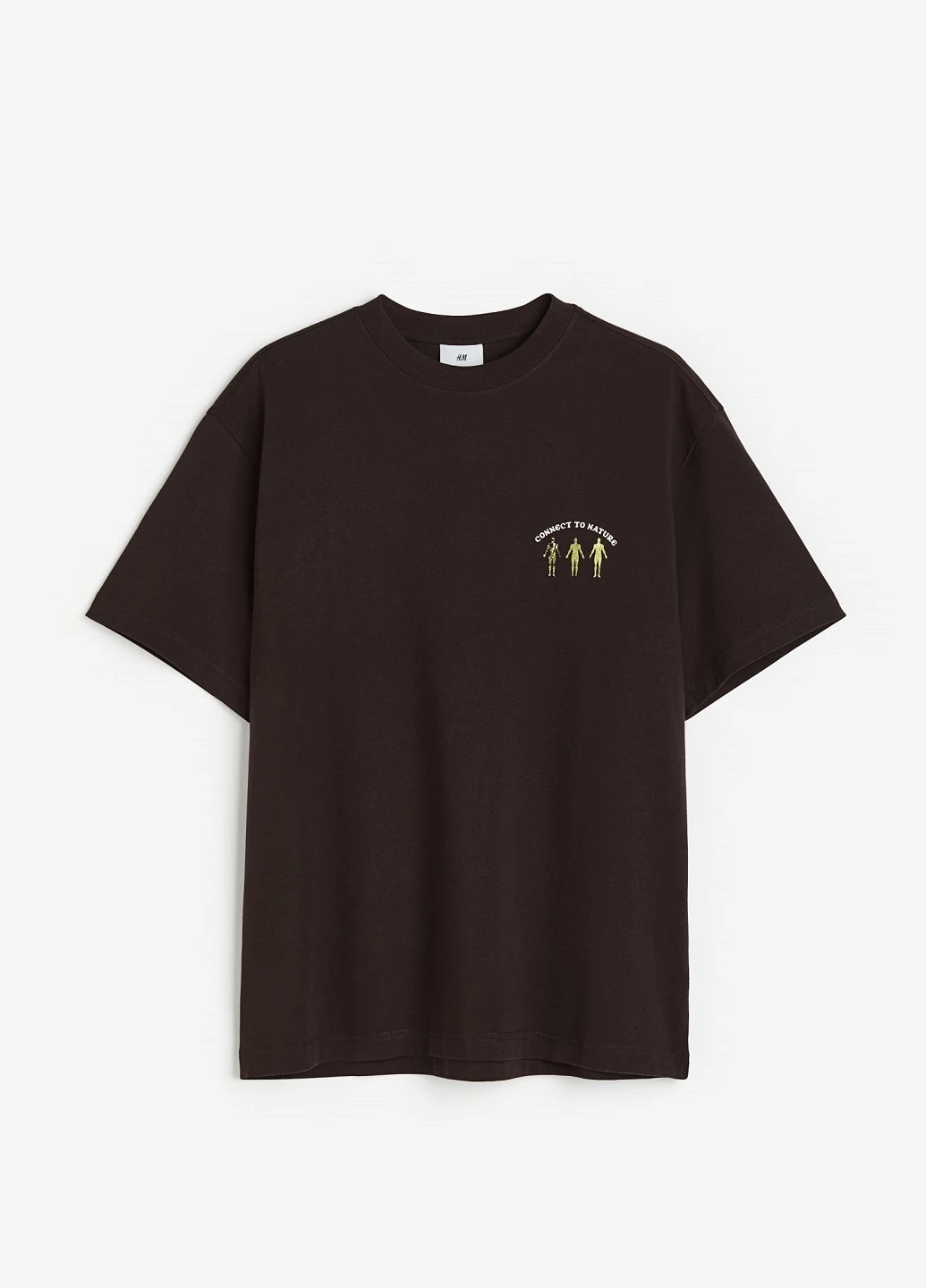 Темно-коричневая футболка H&M