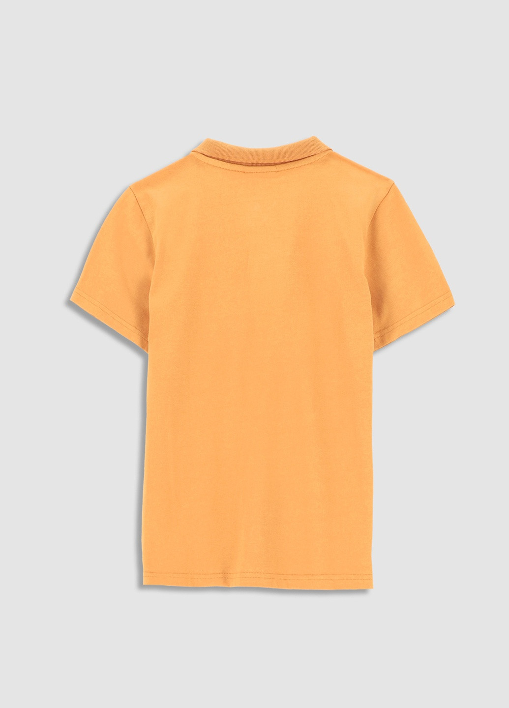 Оранжевая детская футболка-поло для мальчика Coccodrillo