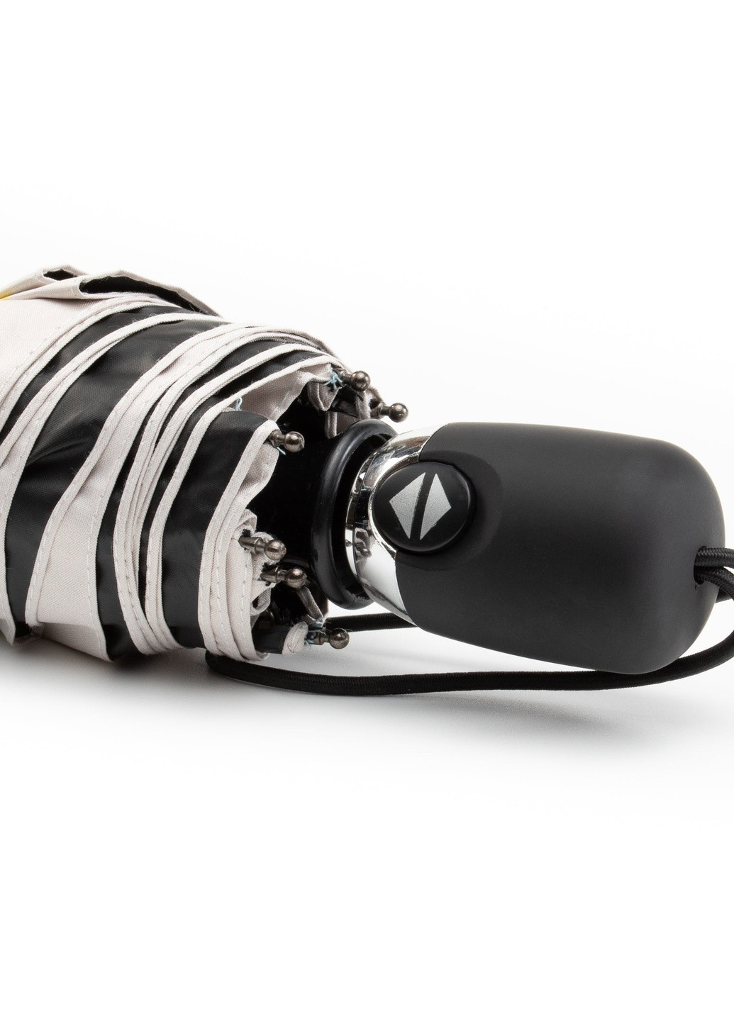 Голубой зонт складной женский полный автомат голубой в полосу Krago (258994509)