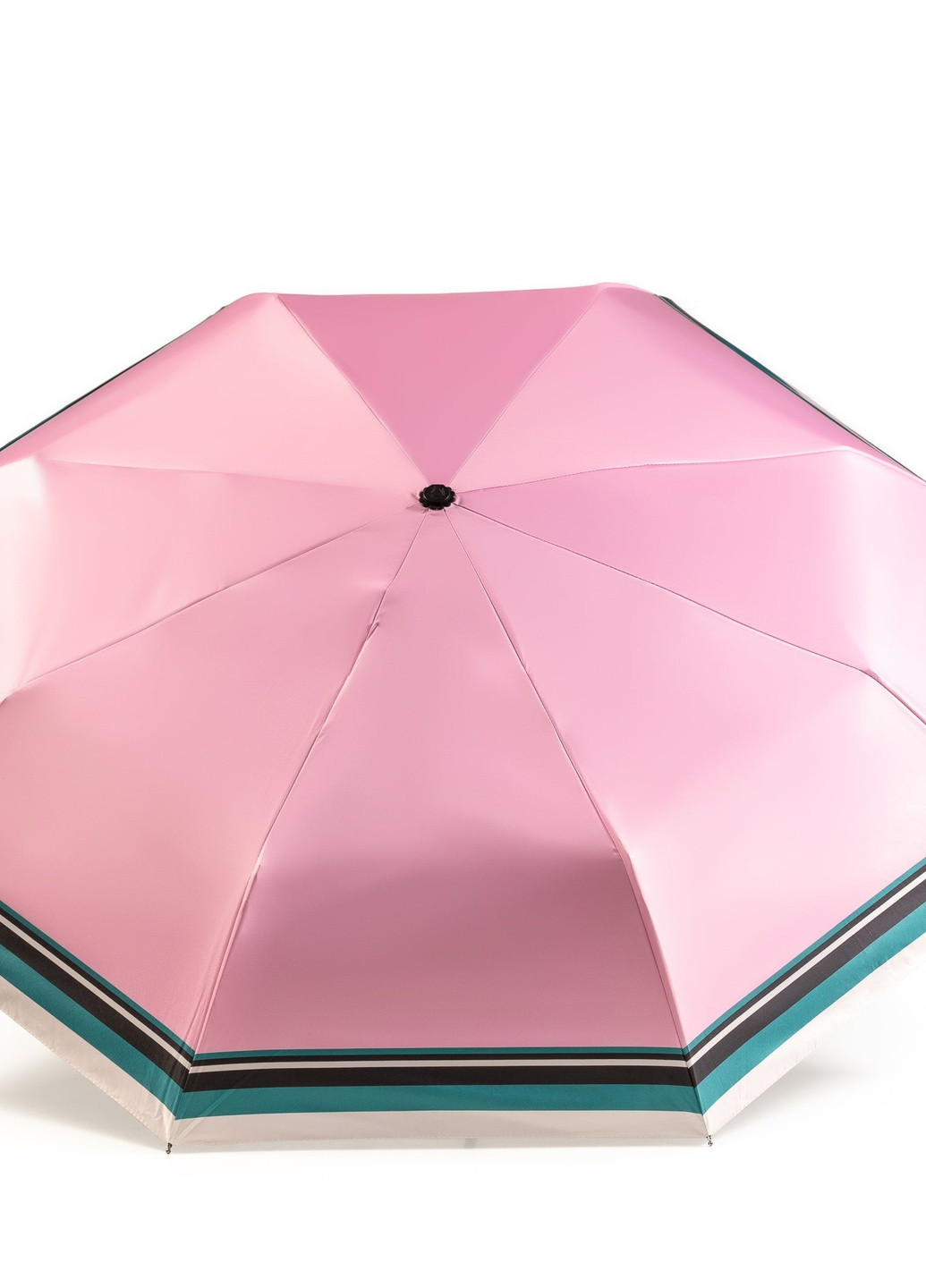 Зонт складной женский полный автомат розовый в полосу Krago (258994532)