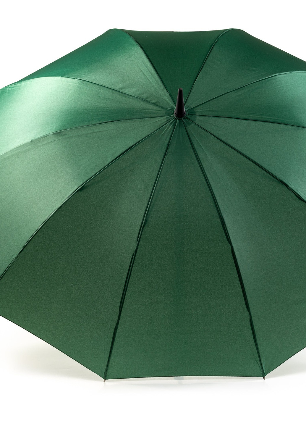 Зелёный зонт трость 10-ти спицевый с прорезиненной ручкой soft touch зеленый Krago (258994526)