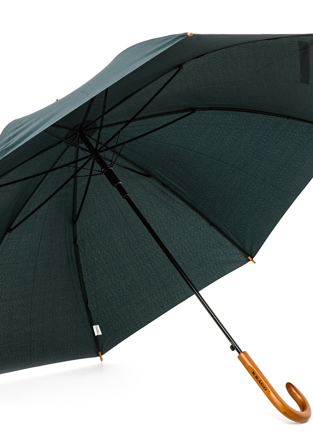 Зелена} парасолька тростина з дерев'яною ручкою j wooden green Krago (258994519)
