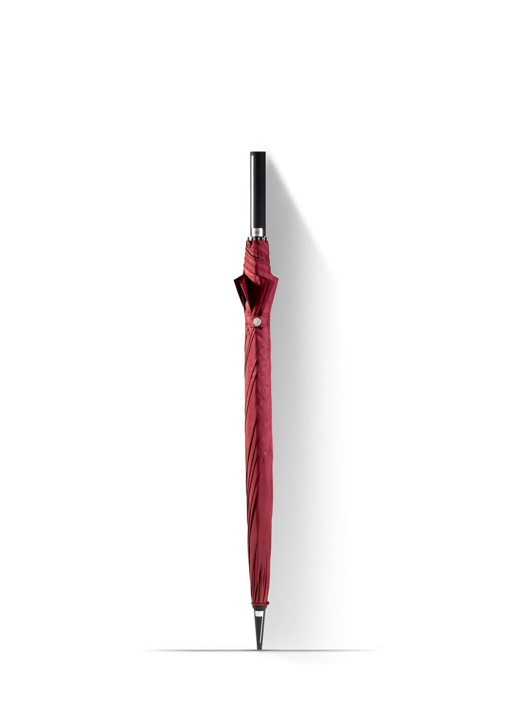 Парасолька тростина 10-ти спицева з прогумованою ручкою Soft Touch бордовий Krago (258994518)