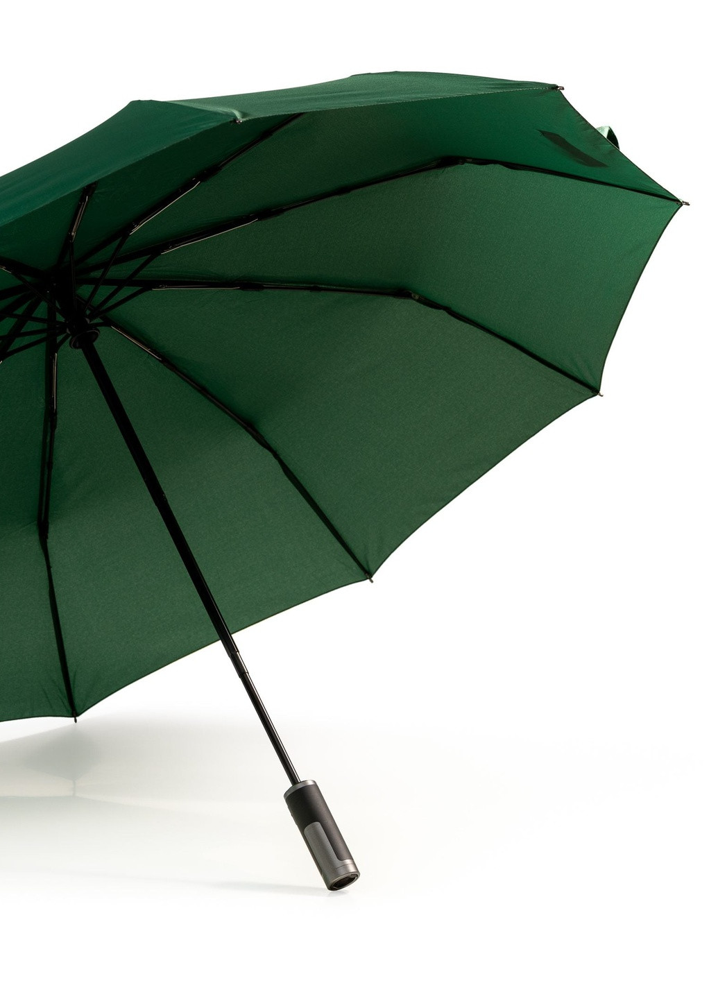 Зелена} парасолька ring складана 10-ти спицева, повний автомат 115см зелений Krago (258994535)