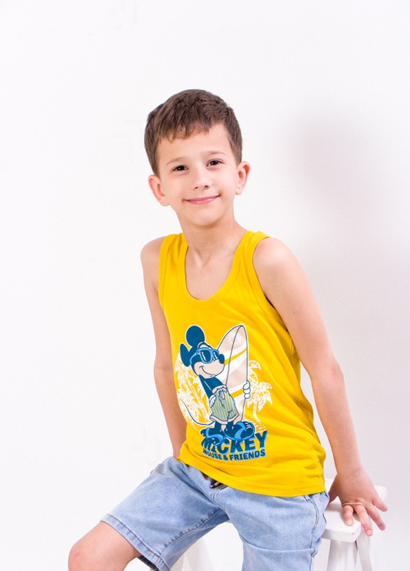 Желтая летняя борцовка для хлопчика жовтий носи своє (6036-001-33-v2) Носи своє