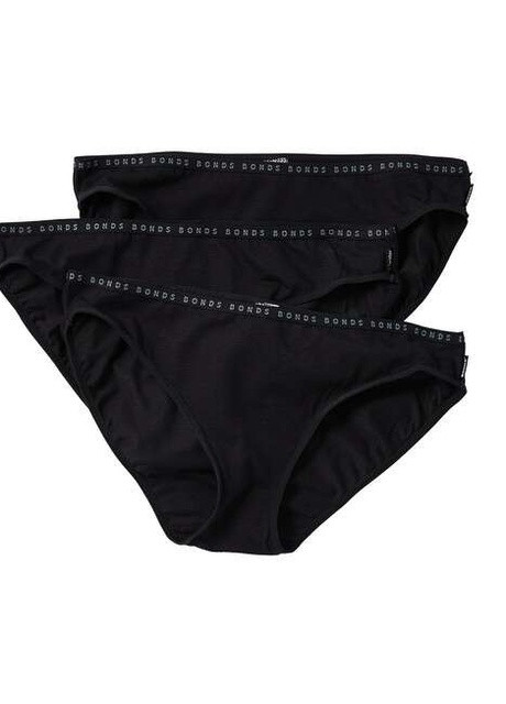 Черный демисезонный комплект трусики (3 од.) Bonds