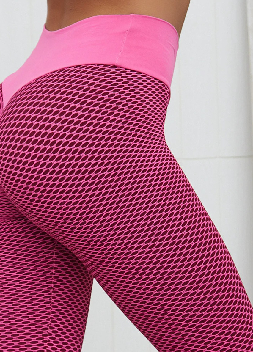 Легінси жіночі спортивні L 6094 рожеві Fashion (259015468)