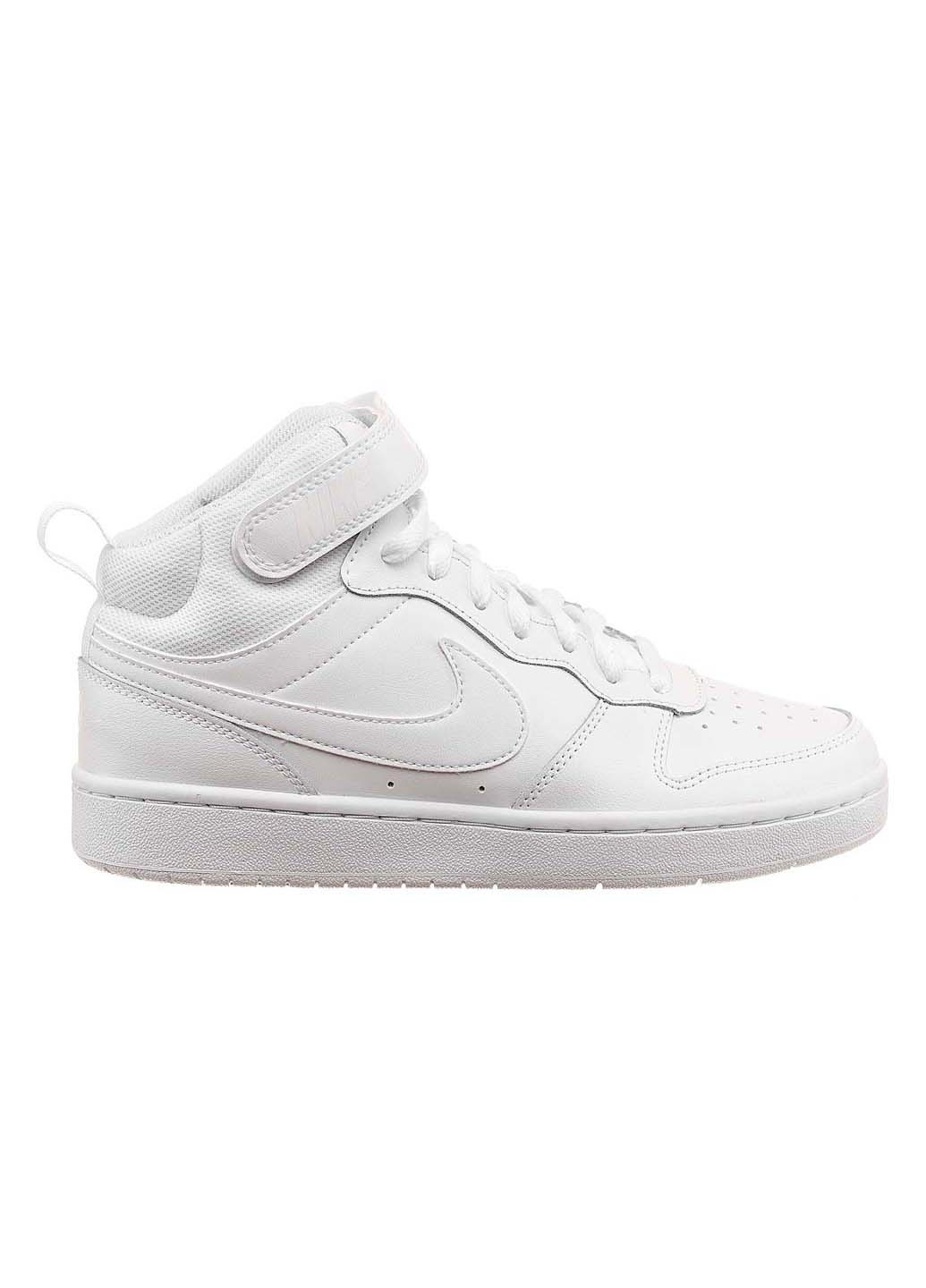 Білі осінні кросівки court borough mid 2 Nike