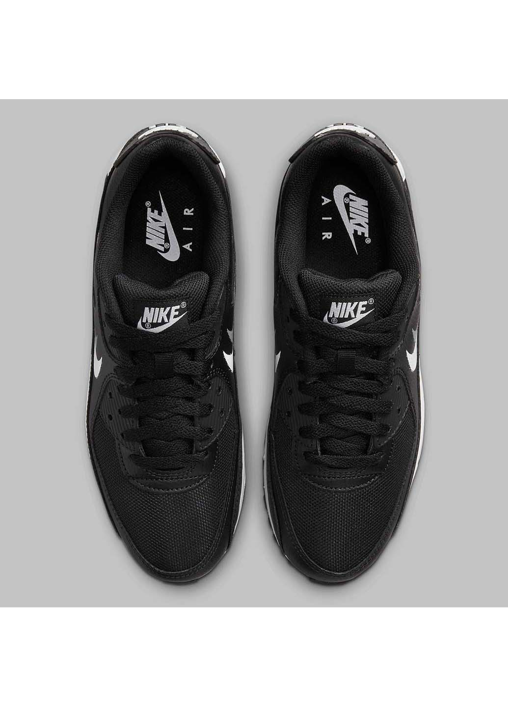 Черно-белые демисезонные кроссовки air max 90 Nike