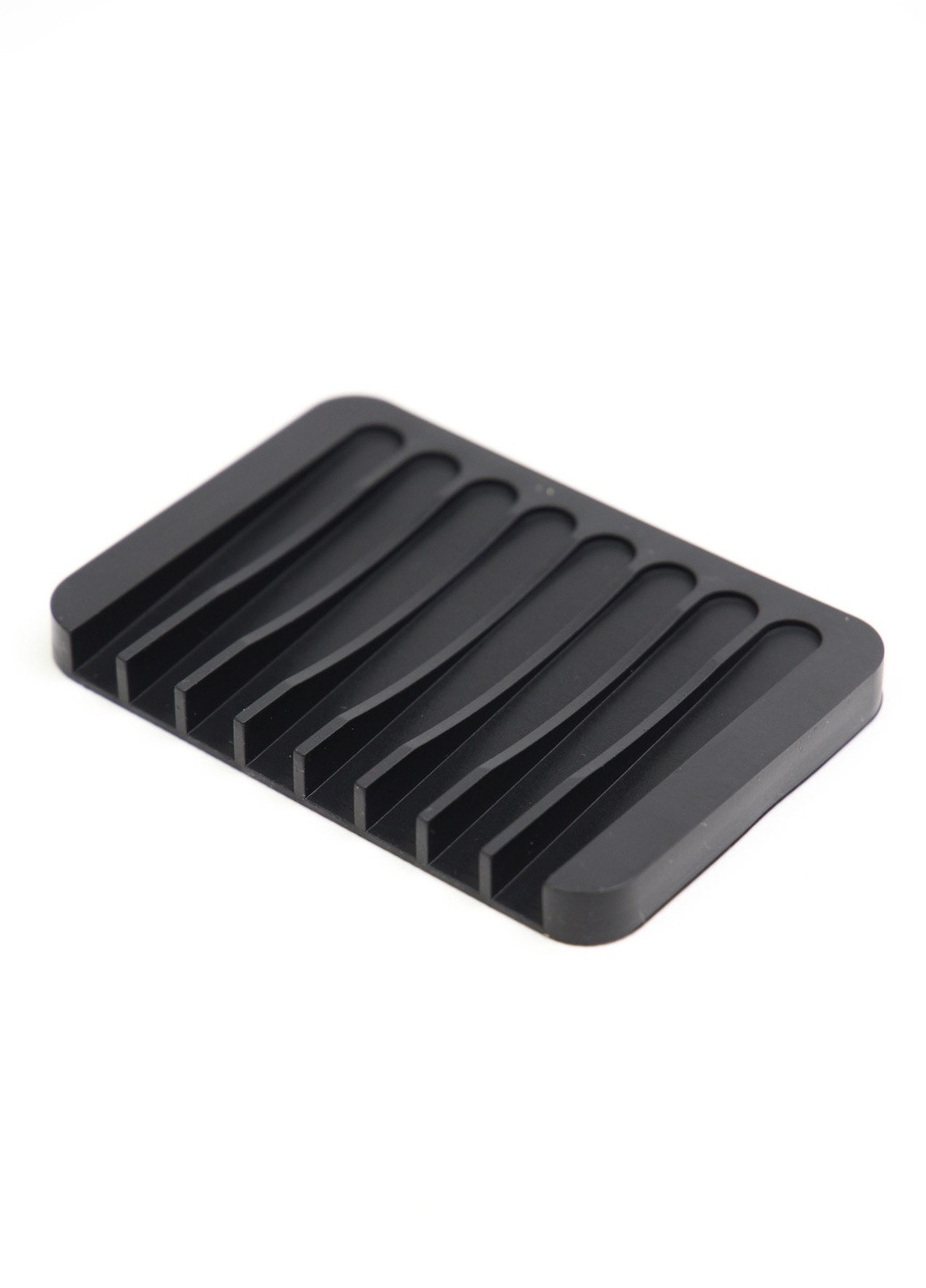 Мильниця силіконова для ванної 11,5 х 8 х 1 см, Чорна No Brand (259000111)