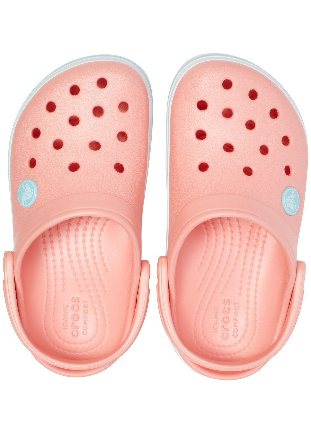 Персиковые сабо кроксы Crocs
