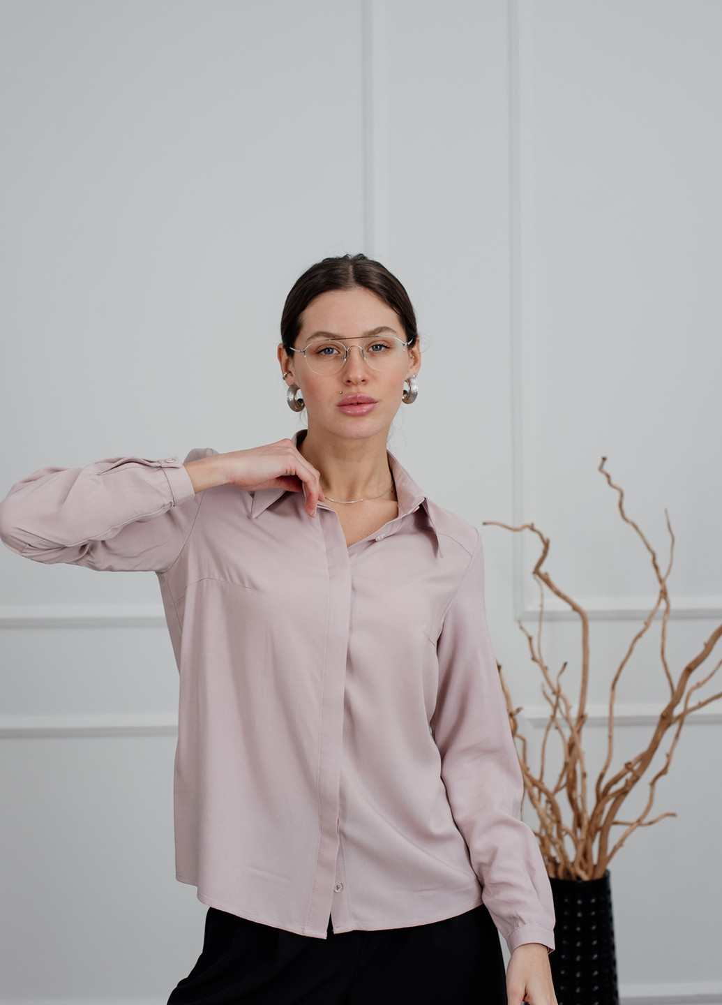 Розово-лиловая блуза Azuri